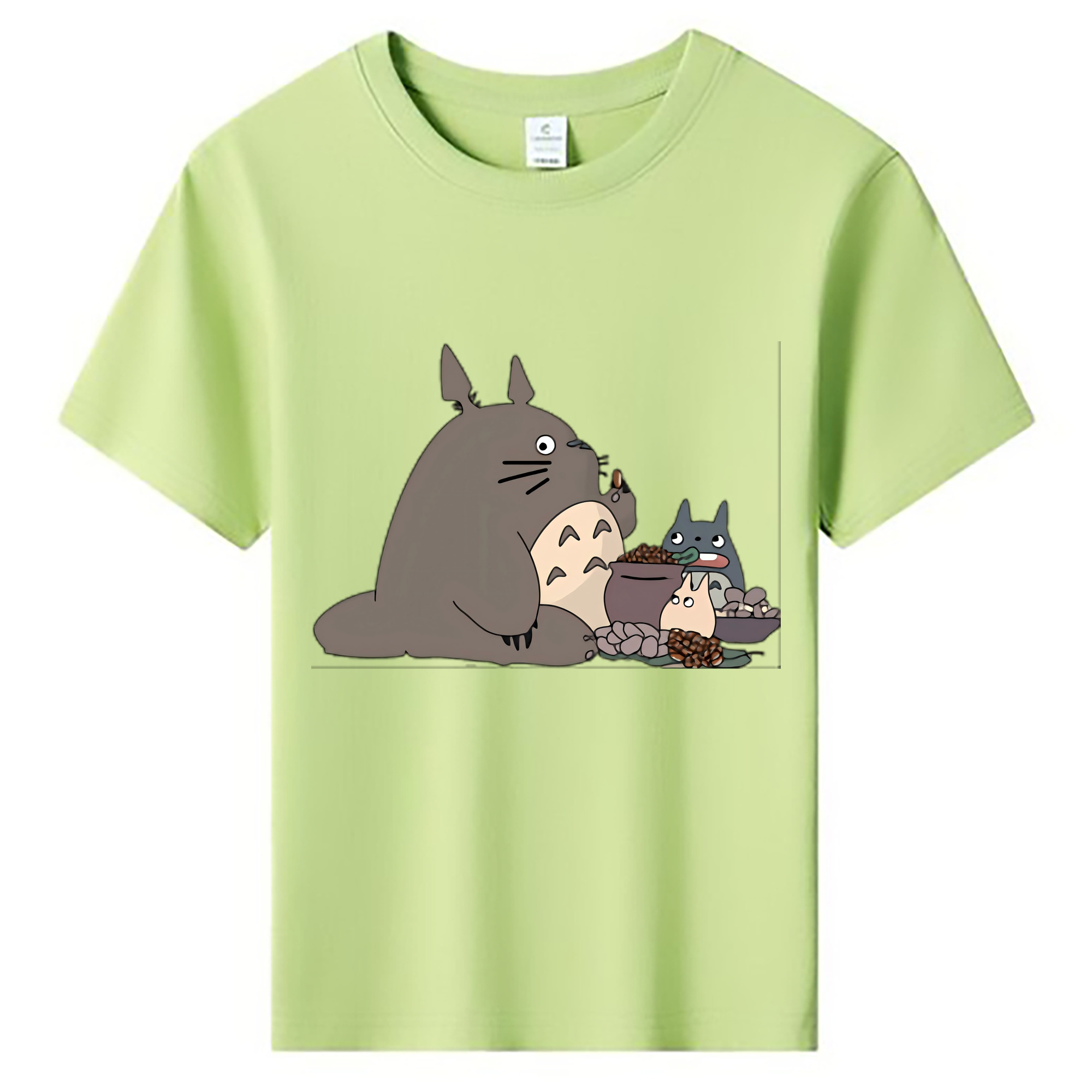 （画像用） となりのトトロ 草壁メイ 草壁サツキ My Neighbor Totoro Satsuki Kusakabe Mei Kusakabe 綿100％キッズTシャツ（フロントプリント）